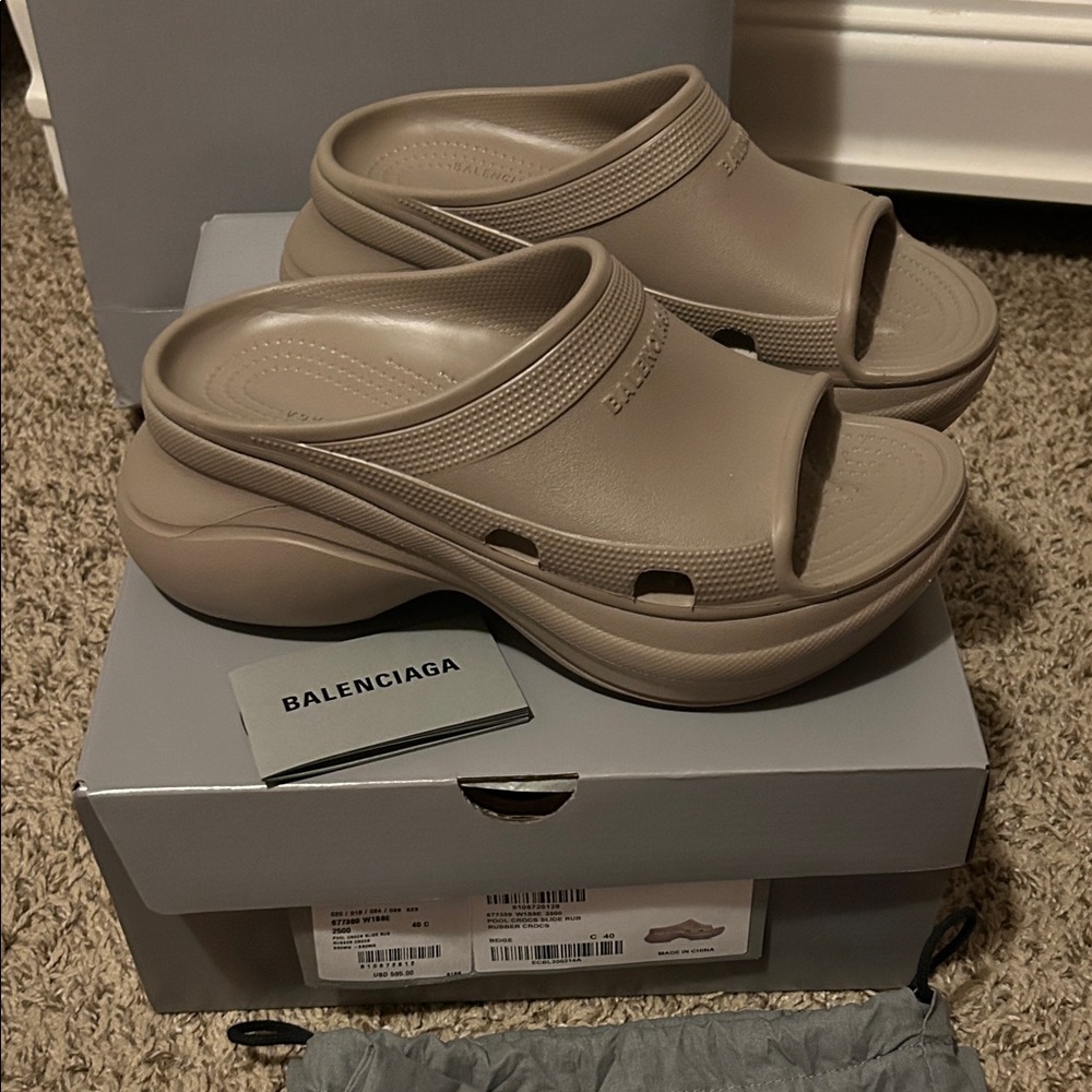 Balenciaga 2025 Pool Croc Slides 40